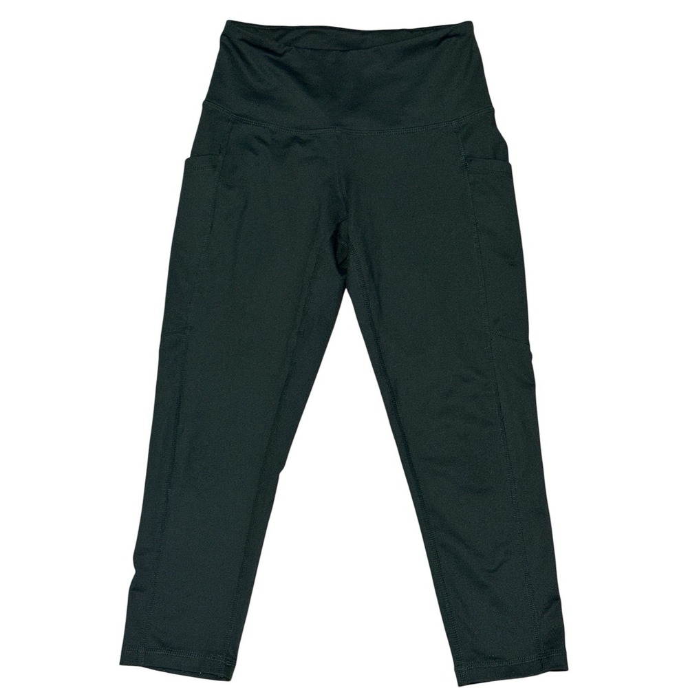 Z By Zella Olive Green Women's Leggings W/Side Pockets Size XS RN58665 Poly/Span
